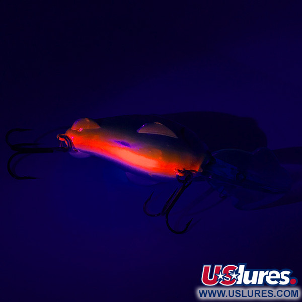  Luhr Jensen BRUSH BABY UV (світиться в ультрафіолеті), блакитний/срібло/помаранчевий UV - світиться в ультрафіолеті, 12 г, воблер #5097