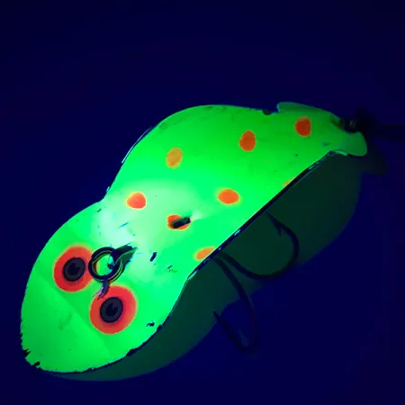 Buck Perry Spoonplug UV (світиться в ультрафіолеті), жовтий/червоний, 14 г, блесна коливалка (колебалка) #5100