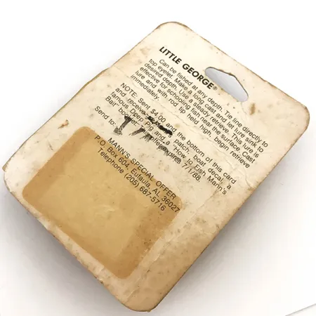 Mann's Bait  Little George, білий/карбований нікель, 12 г, блешня оберталка (вертушка) #5115