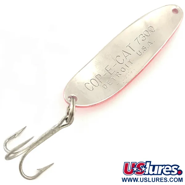 Eppinger Dardevle Cop-E-Cat 7300 UV (світиться в ультрафіолеті), неоновий рожевий/нікель UV - світиться в ультрафіолеті, 10 г, блесна коливалка (колебалка) #5123