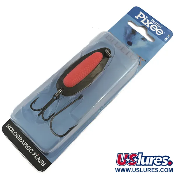  Blue Fox Rattlin Pixee UV (світиться в ультрафіолеті), райдужна бронза/червоний, 14 г, блесна коливалка (колебалка) #5129