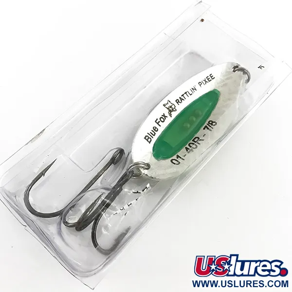 Blue Fox Rattlin Pixee, Радужное золото/зелений, 24 г, блесна коливалка (колебалка) #5130