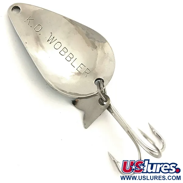 Acme K.O. Wobbler, нікель/зелений, 14 г, блесна коливалка (колебалка) #5157