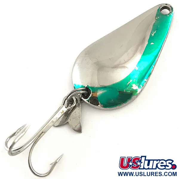 Acme K.O. Wobbler, нікель/зелений, 14 г, блесна коливалка (колебалка) #5157