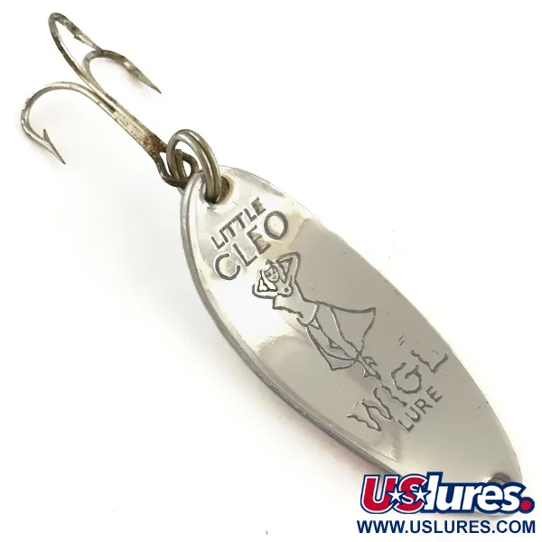 Seneca Little Cleo (Hula Girl), білий перламутр/червоний/нікель, 10 г, блесна коливалка (колебалка) #5160