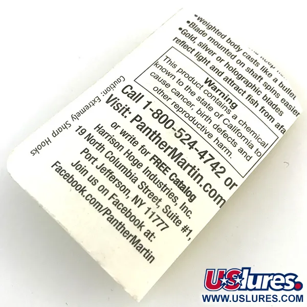  Panther Martin 4, срібло/синій, 4 г, блешня оберталка (вертушка) #5171