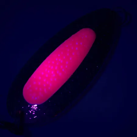 Blue Fox Pixee UV (світиться в ультрафіолеті), карбований нікель/червоний, 24 г, блесна коливалка (колебалка) #5179