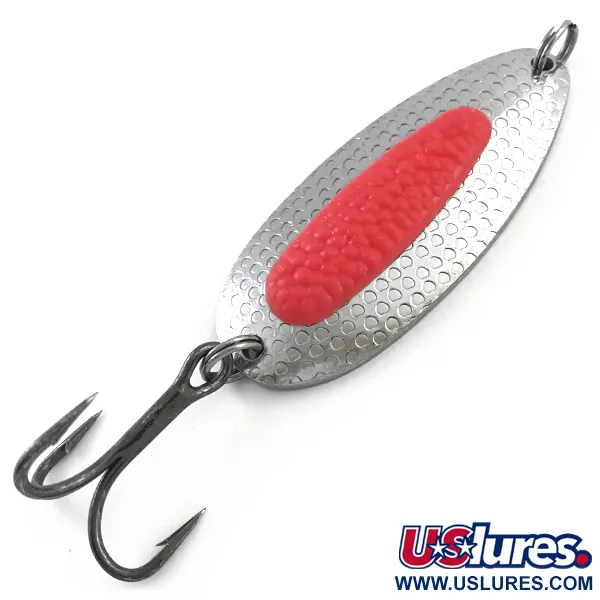  Blue Fox Pixee UV (світиться в ультрафіолеті), карбований нікель/червоний, 24 г, блесна коливалка (колебалка) #5179