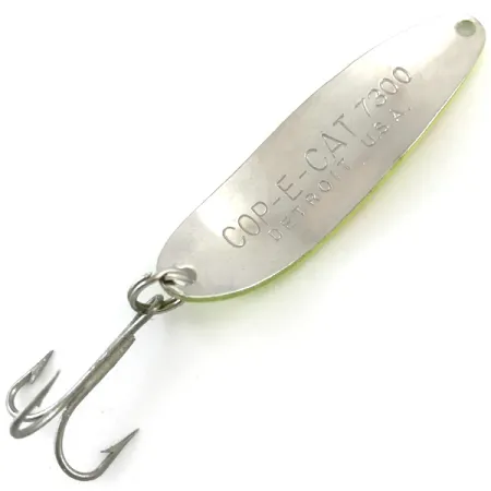 Eppinger Dardevle Cop-E-Cat 7300 UV (світиться в ультрафіолеті), неоновий жовтий/нікель, 10 г, блесна коливалка (колебалка) #5183