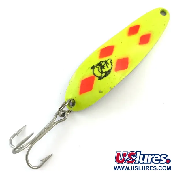 Eppinger Dardevle Cop-E-Cat 7300 UV (світиться в ультрафіолеті), неоновий жовтий/нікель, 10 г, блесна коливалка (колебалка) #5183