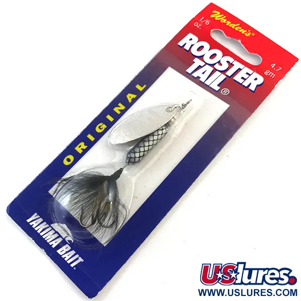 Yakima Bait Блесна Worden’s Original Rooster Tail, срібло, 4,7 г, блешня оберталка (вертушка) #5195