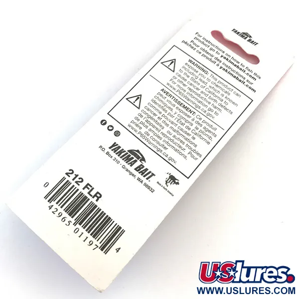 Yakima Bait Worden’s Original Rooster Tail UV (світиться в ультрафіолеті), золото, 7 г, блешня оберталка (вертушка) #5196