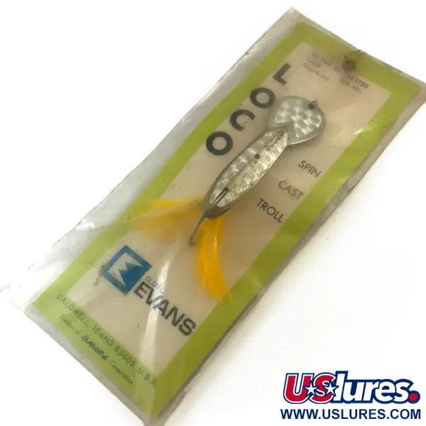 Glen Evans Незачіпляйка Loco, нікель/голограма/жовтий, 19 г, блесна коливалка (колебалка) #5200