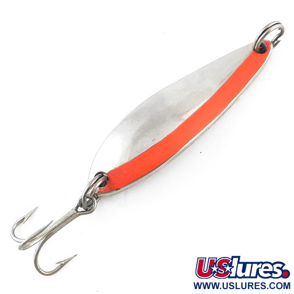 Acme Fiord Spoon UV (світиться в ультрафіолеті), нікель/червоний, 7 г, блесна коливалка (колебалка) #5219