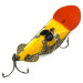  Buck Perry Spoonplug, жовтий/помаранчевий/сірий гліттер, 21 г, блесна коливалка (колебалка) #5220