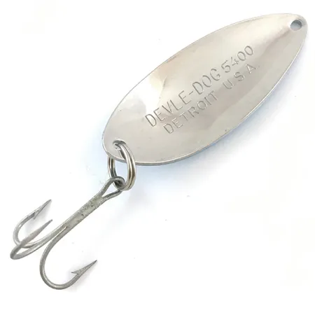 Eppinger Dardevle Devle-Dog 5400, білий/синій/нікель, 14 г, блесна коливалка (колебалка) #5224