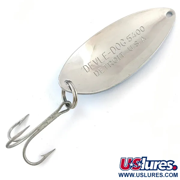 Eppinger Dardevle Devle-Dog 5400, білий/синій/нікель, 14 г, блесна коливалка (колебалка) #5224