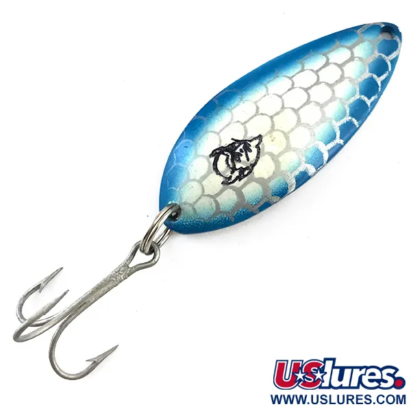 Eppinger Dardevle Devle-Dog 5400, білий/синій/нікель, 14 г, блесна коливалка (колебалка) #5224