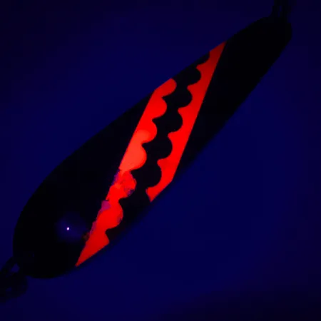 Len Thompson Northern King 28 UV (світиться в ультрафіолеті), чорний/червоний/золото/срібло, 14 г, блесна коливалка (колебалка) #5225