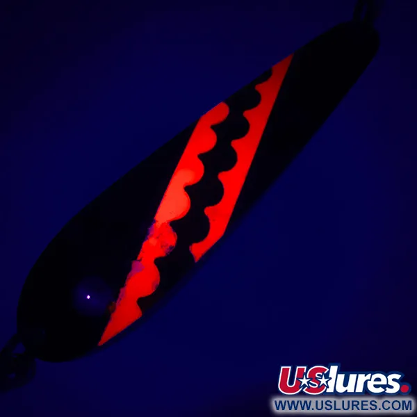 Len Thompson Northern King 28 UV (світиться в ультрафіолеті), чорний/червоний/золото/срібло, 14 г, блесна коливалка (колебалка) #5225