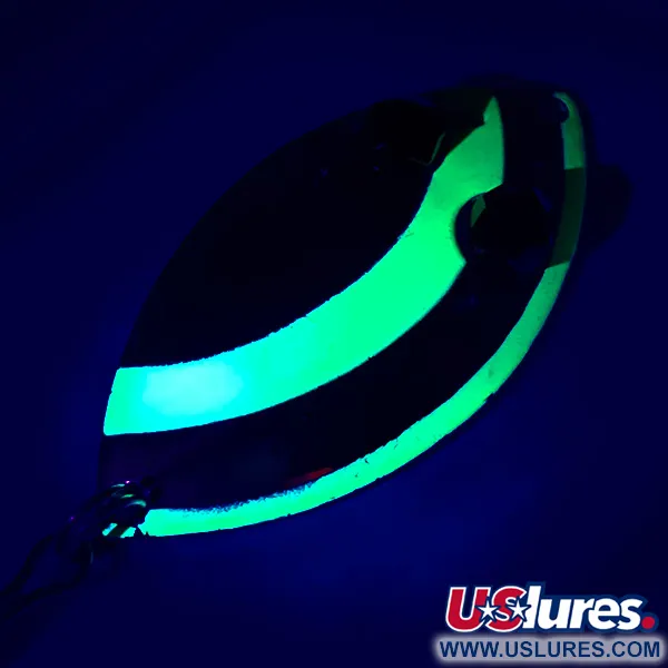 Eppinger Red Eye Junior UV (світиться в ультрафіолеті), нікель/шартрез/червоні очі, 13 г, блесна коливалка (колебалка) #5236