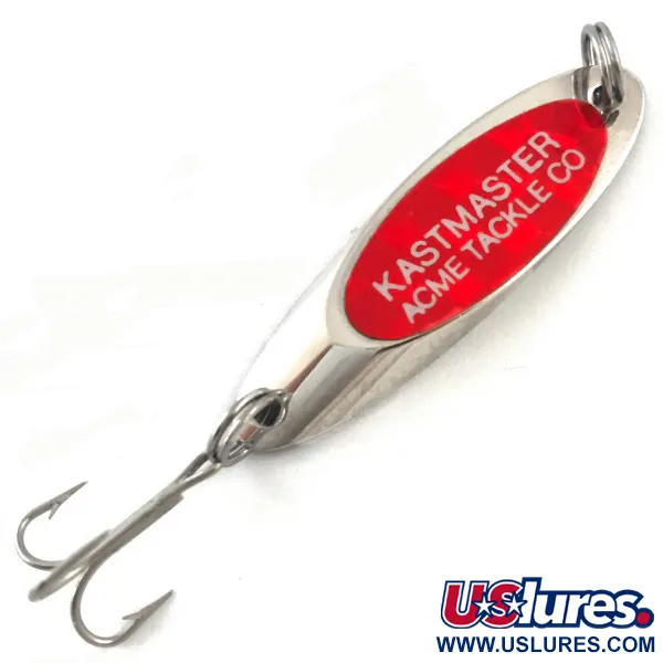 Acme Kastmaster, нікель/червоний, 7 г, блесна коливалка (колебалка) #5261