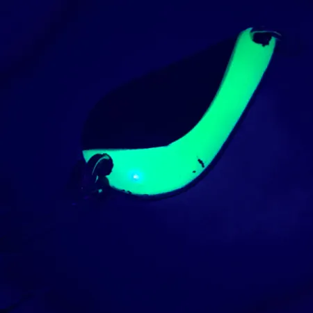 Acme K.O. Wobbler UV (світиться в ультрафіолеті), нікель/зелений, 14 г, блесна коливалка (колебалка) #5264