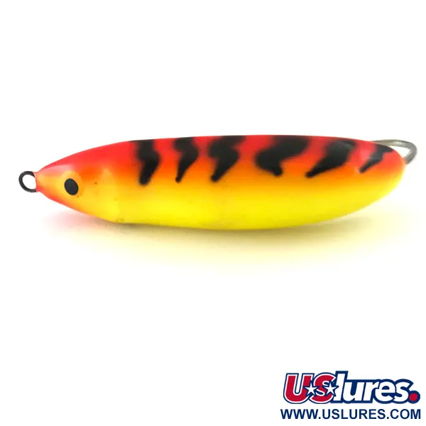  Незачіпляйка Rapala Minnow Spoon UV (світиться в ультрафіолеті), Fire Tiger, 15 г, блесна коливалка (колебалка) #5265