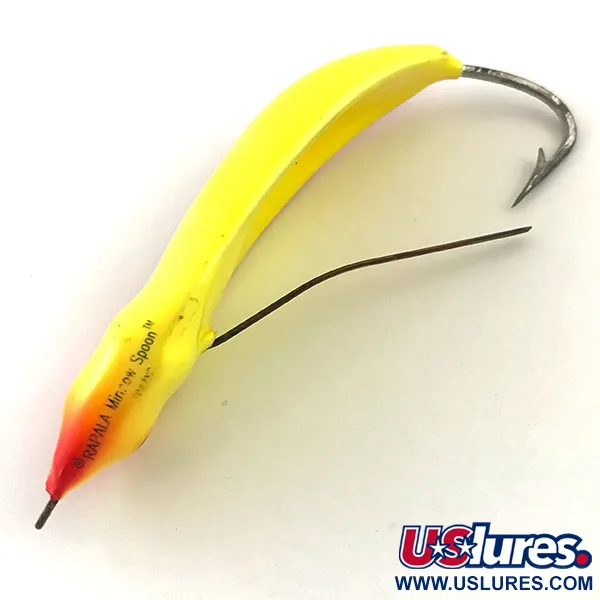  Незачіпляйка Rapala Minnow Spoon UV (світиться в ультрафіолеті), Fire Tiger, 15 г, блесна коливалка (колебалка) #5265