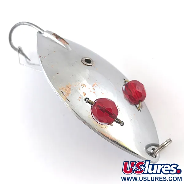 Hofschneider Незачіпляйка Red Eye Wiggler, нікель/червоний, 25 г, блесна коливалка (колебалка) #5272