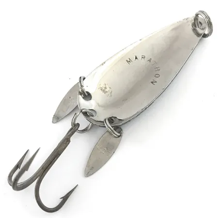 Marathon з пелюстками, нікель/синій, 12 г, блесна коливалка (колебалка) #5285