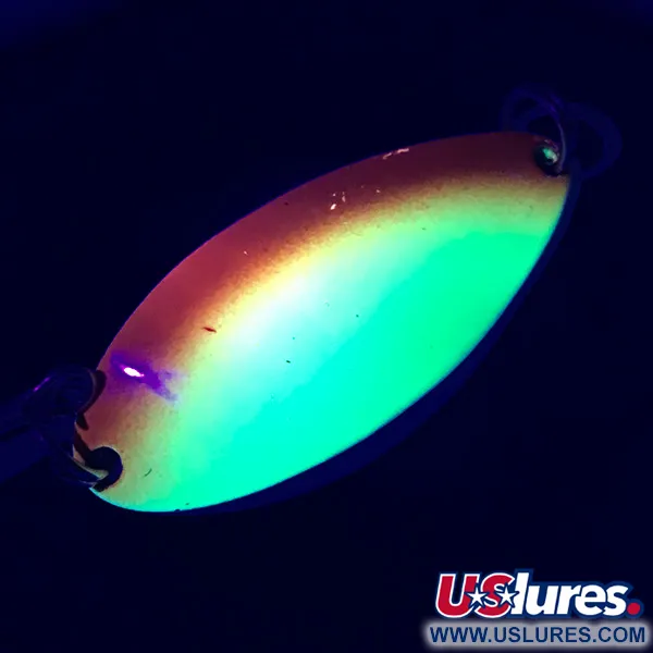 Seneca Little Cleo (Hula Girl, UV - світиться в ультрафіолеті), жовтий/помаранчевий/нікель, 18 г, блесна коливалка (колебалка) #5294