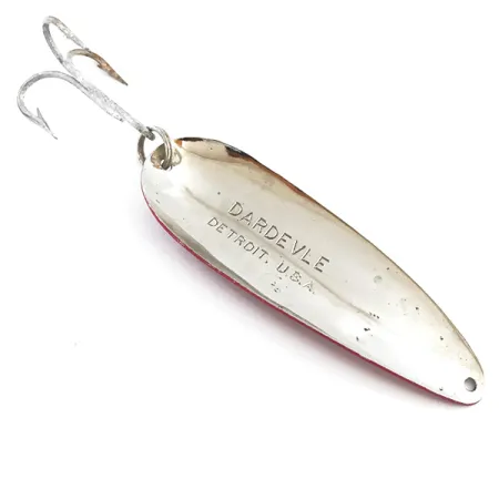 Eppinger Dardevle, червоний/білий/нікель, 28 г, блесна коливалка (колебалка) #5299