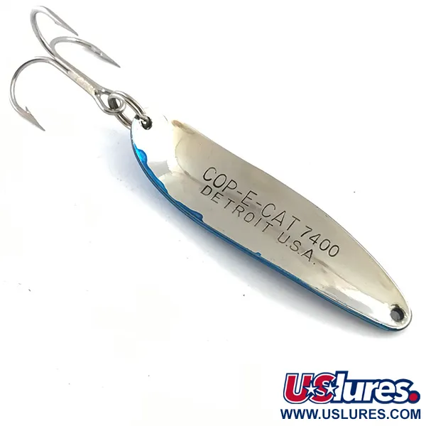 Eppinger Dardevle Cop-E-Cat 7400, нікель/синій, 14 г, блесна коливалка (колебалка) #5304