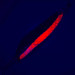 Luhr Jensen Krocodile DIE #3 UV (світиться в ультрафіолеті), карбований нікель/червоний, 10 г, блесна коливалка (колебалка) #5307