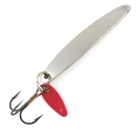 Bay de Noc Swedish Pimple, нікель/червоний, 6 г, блесна коливалка (колебалка) #5313