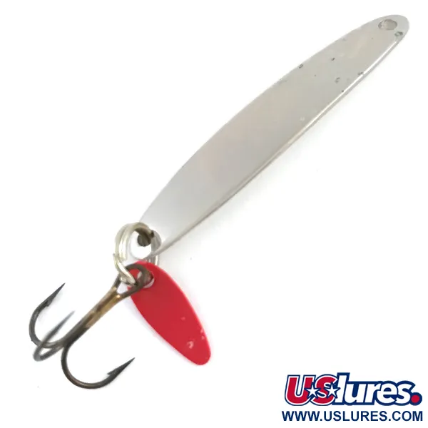  Bay de Noc Swedish Pimple, нікель/червоний, 6 г, блесна коливалка (колебалка) #5313