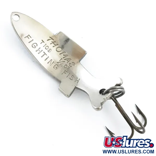  Thomas Fighting fish, нікель/синій, 7 г, блесна коливалка (колебалка) #5326
