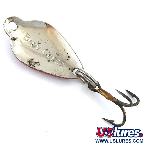 Acme Baby Cobra, червоний/білий/нікель, 3 г, блесна коливалка (колебалка) #5331