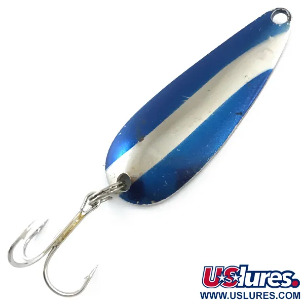 Worth Chippewa Steel Spoon, нікель/синій, 10 г, блесна коливалка (колебалка) #5340