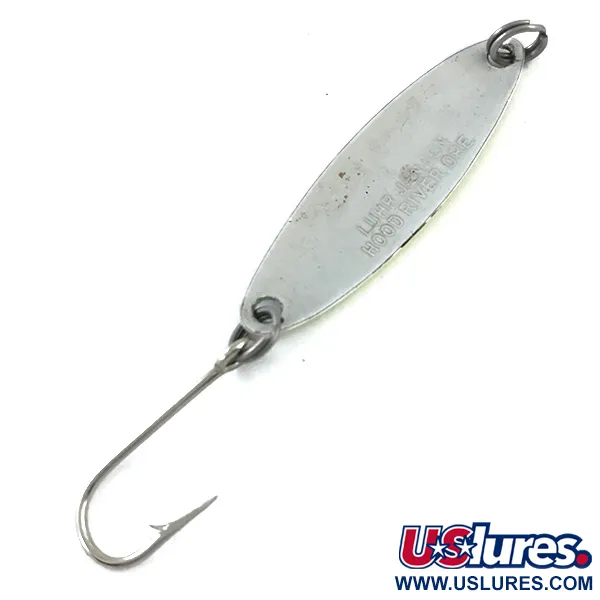 Luhr Jensen Needlefish 1 UV (світиться в ультрафіолеті), Шартрез/чорний/білий, 2 г, блесна коливалка (колебалка) #5343