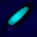  Blue Fox Pixee UV (світиться в ультрафіолеті), карбований нікель/зелений, 24 г, блесна коливалка (колебалка) #5344
