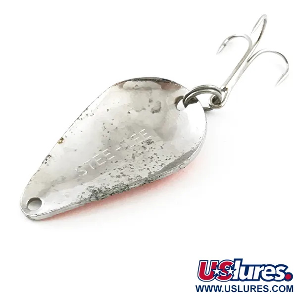  Acme Stee-Lee UV (світиться в ультрафіолеті), карбований нікель/помаранчевий, 14 г, блесна коливалка (колебалка) #5345