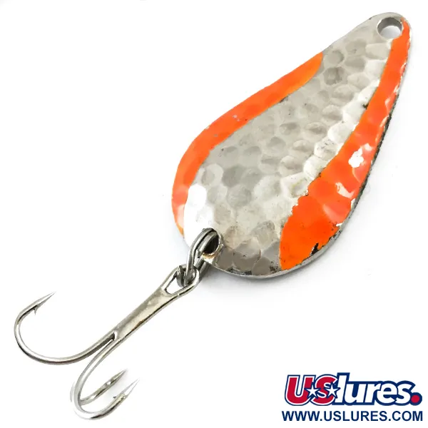  Acme Stee-Lee UV (світиться в ультрафіолеті), карбований нікель/помаранчевий, 14 г, блесна коливалка (колебалка) #5345