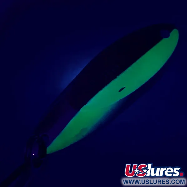 Acme Kastmaster UV (світиться в ультрафіолеті), нікель/зелений, 14 г, блесна коливалка (колебалка) #5366