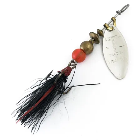 Mepps Aglia Long 0 Dressed, срібло, 3 г, блешня оберталка (вертушка) #5374