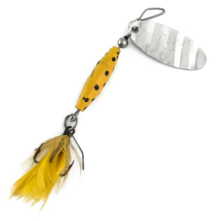 Glen Evans Shyster, нікель/жовтий, 7 г, блешня оберталка (вертушка) #5382