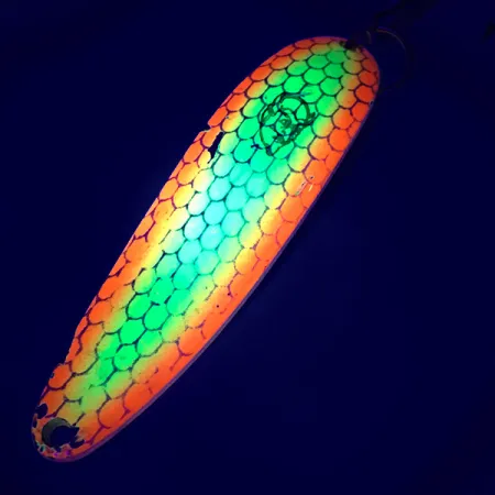 Eppinger Dardevle Cop-E-Cat 7400 UV (світиться в ультрафіолеті), жовтий/помаранчевий/нікель, 19 г, блесна коливалка (колебалка) #5389