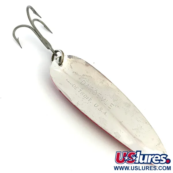 Eppinger Dardevle, червоний/білий/нікель, 28 г, блесна коливалка (колебалка) #5398