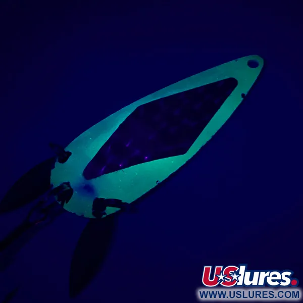  Marathon з пелюстками UV (світиться в ультрафіолеті), жовтий/нікель, 16 г, блесна коливалка (колебалка) #5411